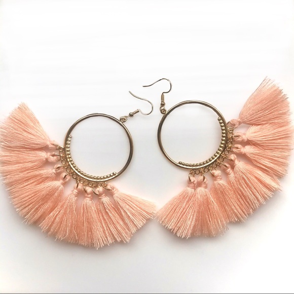 “Arriba!” Boho Tassel Fringe Hoop Fun Cute Earring - Picture 12 of 16